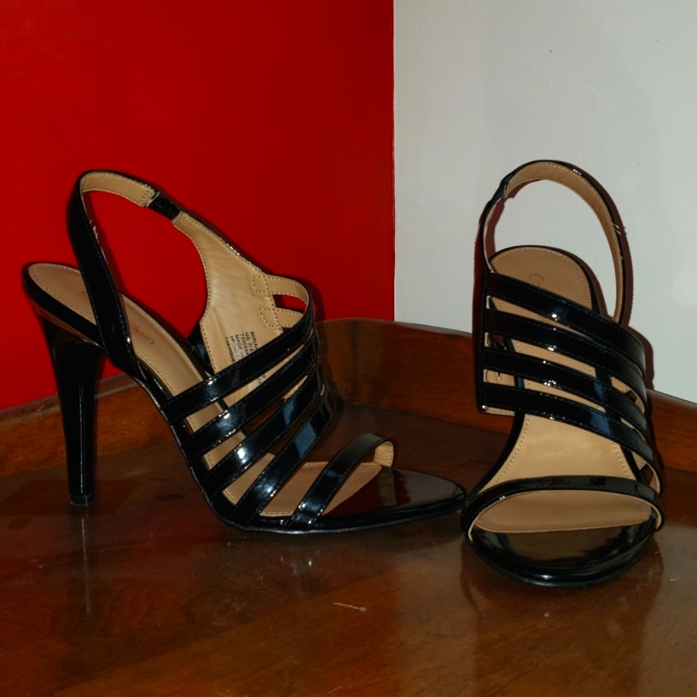 Calvin Klein Patent Strappy Stiletto 🤤